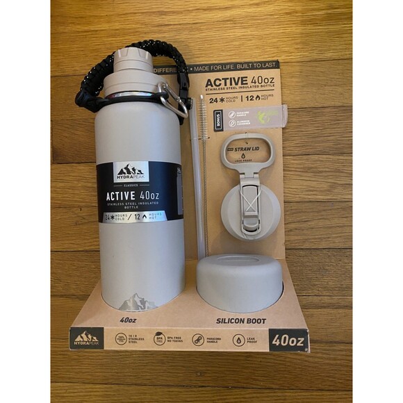 Hydro Flask 40oz Insulated  Stainless Steel Water Bottle Gray - Picture 1 of 5